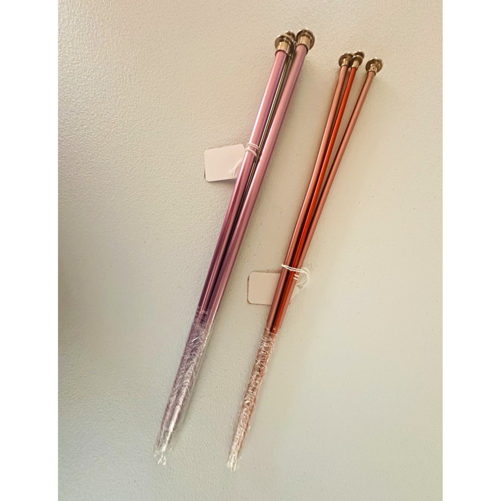 Boye 7, 9, 10, & 13 Single Point Metal Knitting Needles Straight Mixed Sizes